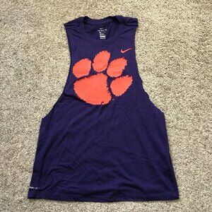 Nike Clemson Cut Off Tank Top